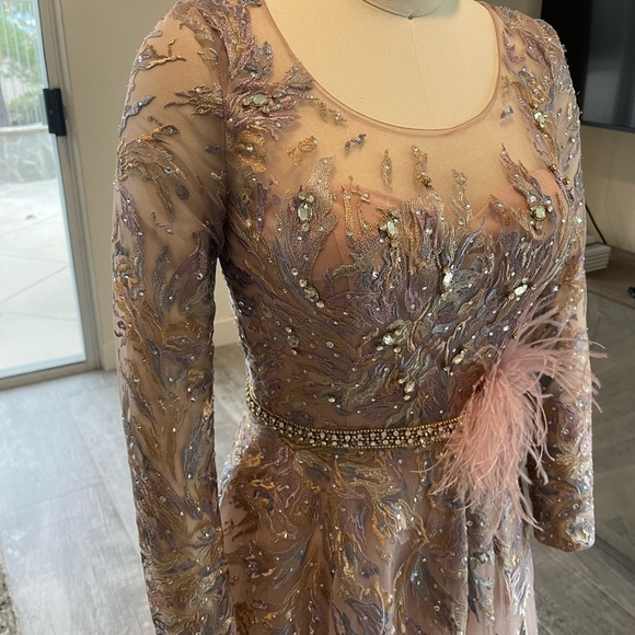 Pastel color embellished gown - Picture 7 of 17